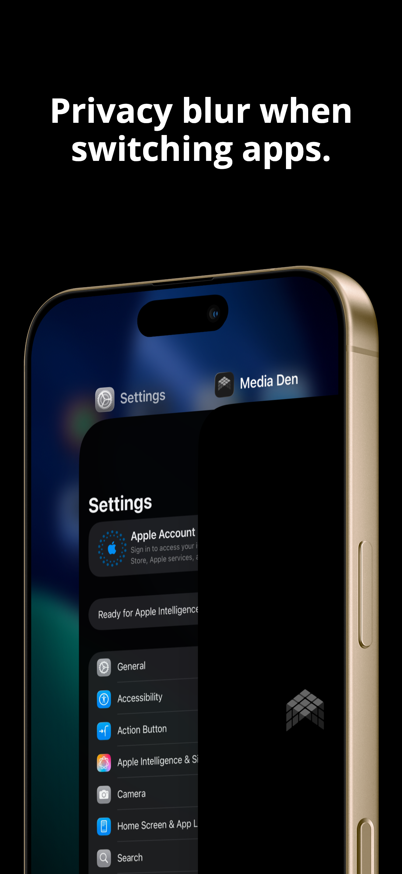 Privacy blur when switching apps